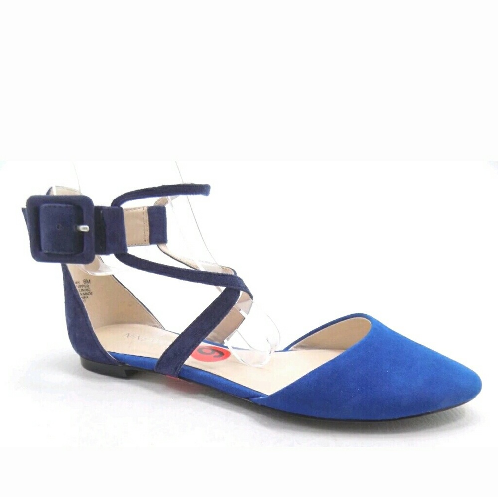 Nine West royal blue flats size 6M